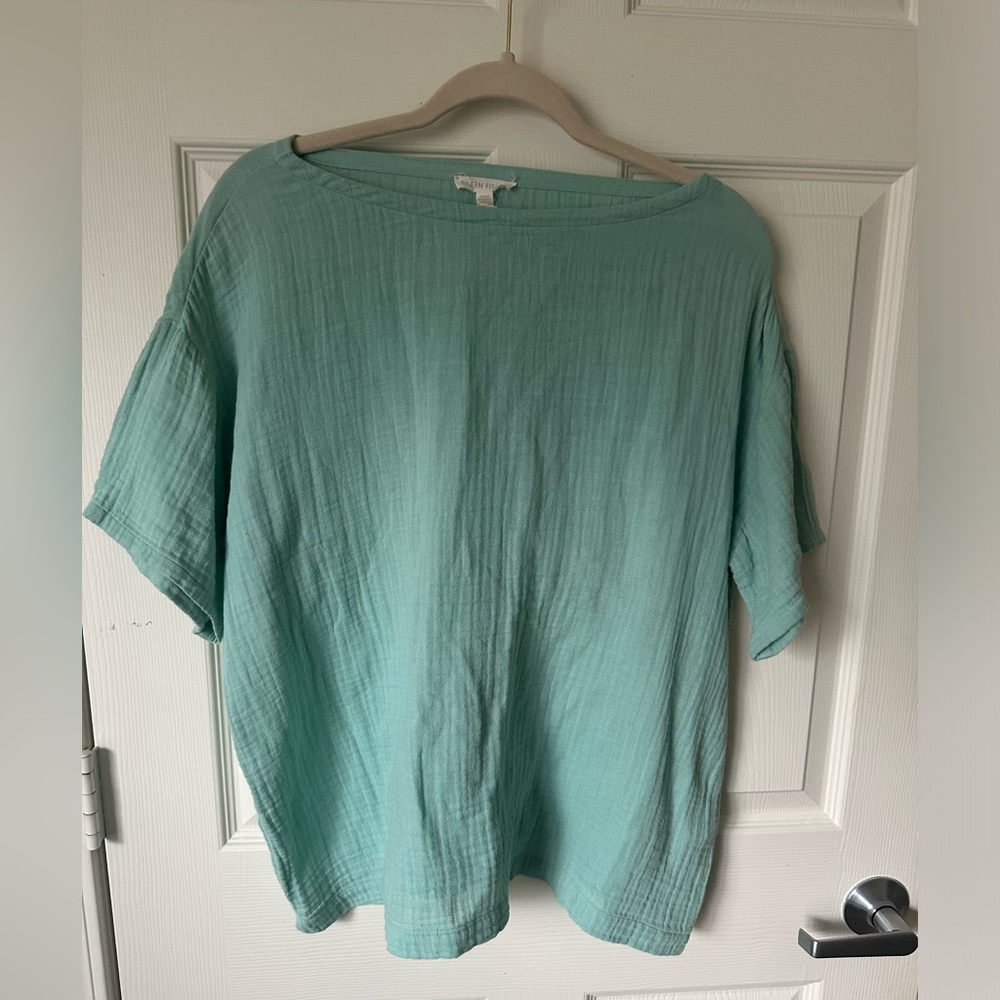 EILEEN FISHER Organic Cotton Women's Light Mint Green.